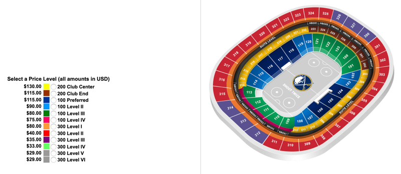 Buffalo Sabres Seating Chart With Seat Numbers | Elcho Table